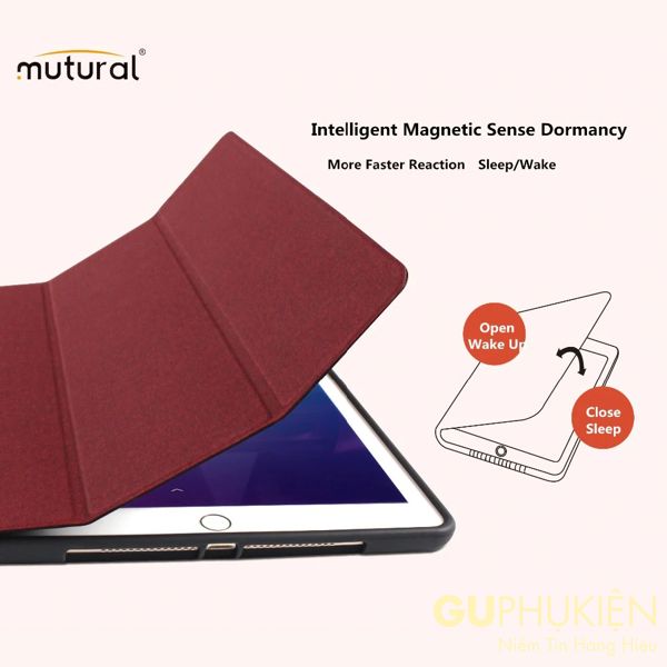 Bao Da iPad 9.7 Hiệu Mutural Design Case Chính Hãng được thiết kế 2 bề mặt vải cùng màu trang trí xung quanh đường viền đen rất chắc chắn, bên trong có lớp đệm thoát nhiệt tốt. 